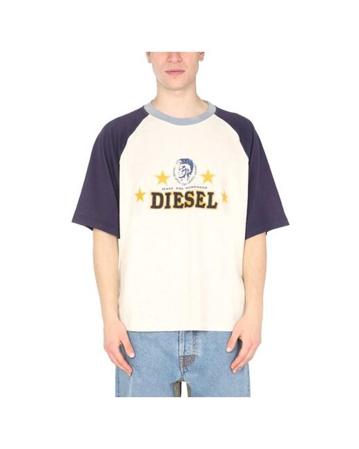 Diesel Футболка хлопок размер XXL синий