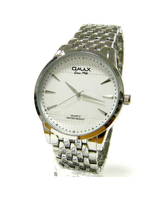 Omax Наручные часы Часы наручные на металлическом браслете белый серебряный
