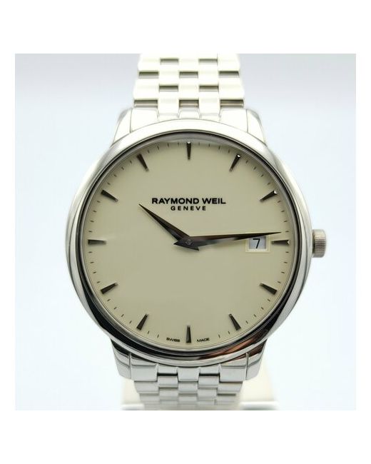 Raymond Weil Наручные часы Toccata 5588-ST-40001. кварцевые производства Швейцарии серебряный бежевый