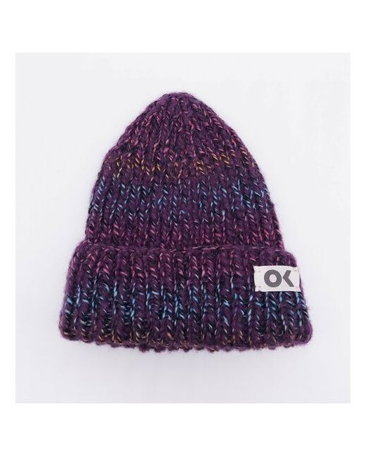 OK Hand Made Knit Шапка бини демисезонная вязаная размер OneSize