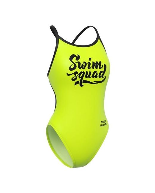 Mad Wave Купальник слитный Swim squad для плавания подкладка регулируемые бретели размер 48