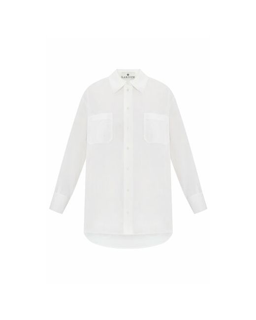 Laroom Рубашка повседневный стиль свободный силуэт длинный рукав манжеты размер XS/S