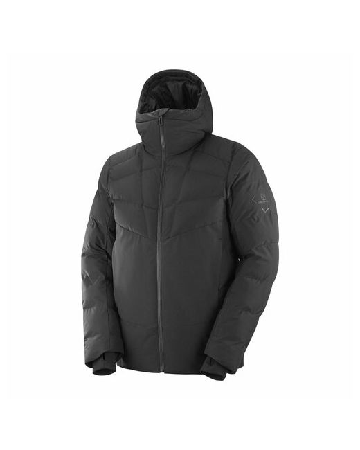 Salomon Куртка средней длины мембранная утепленная несъемный капюшон снегозащитная юбка регулируемый край карман для ски-пасса вентиляция ветрозащитная карманы внутренние размер S