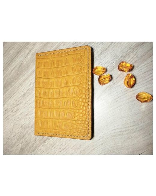 PolTiN Обложка для паспорта 0123678 горчичный
