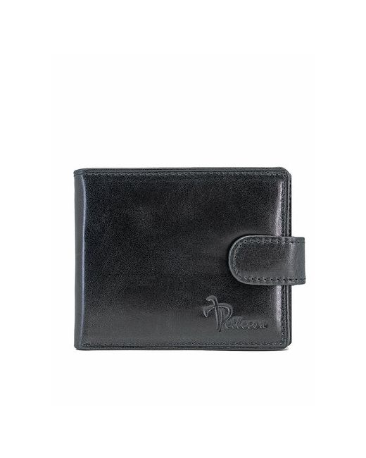 Pellecon Портмоне 113-303-1 гладкая фактура на кнопках 2 отделения для банкнот карт и монет потайной карман подарочная упаковка