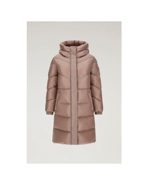Woolrich Куртка демисезон/зима средней длины силуэт трапеция карманы несъемный капюшон манжеты стеганая размер S