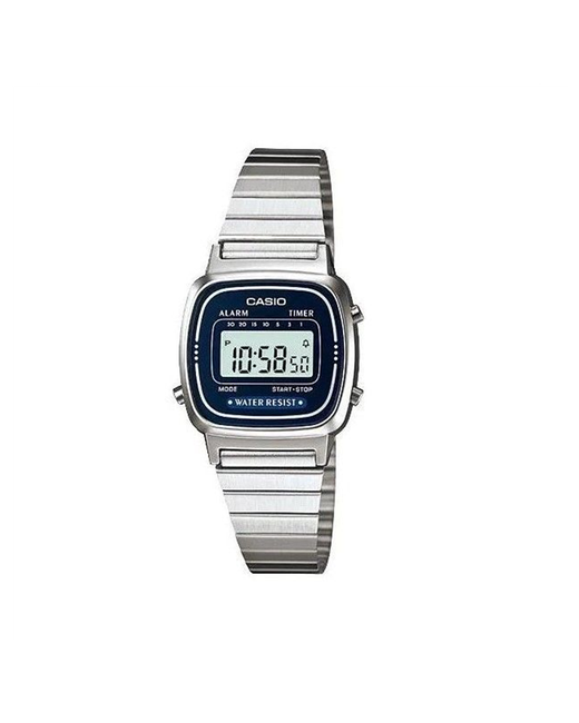 Casio Наручные часы Часы наручные VINTAGE LA670WA-2D Гарантия 2 Года серебряный