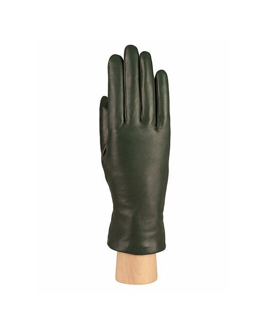 Eleganzza Перчатки зимние натуральная кожа подкладка размер 6.5 зеленый