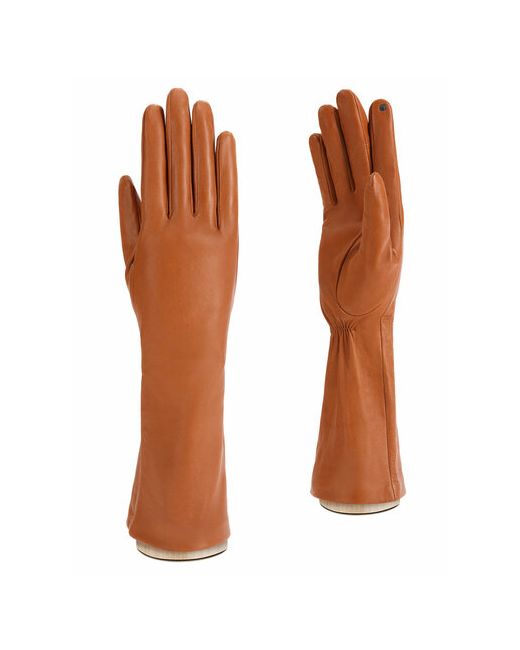 Eleganzza Перчатки демисезонные натуральная кожа подкладка сенсорные размер 7