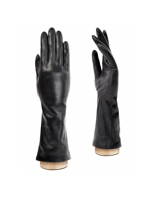 Eleganzza Перчатки зимние натуральная кожа подкладка сенсорные размер черный