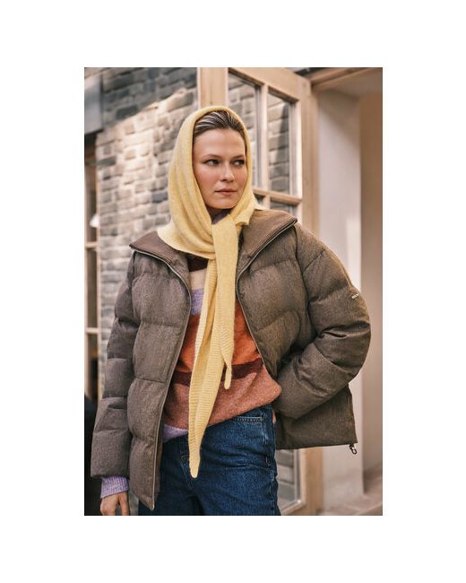 Baon Куртка демисезон/зима средней длины силуэт свободный без капюшона подкладка ветрозащитная утепленная карманы водонепроницаемая размер 50
