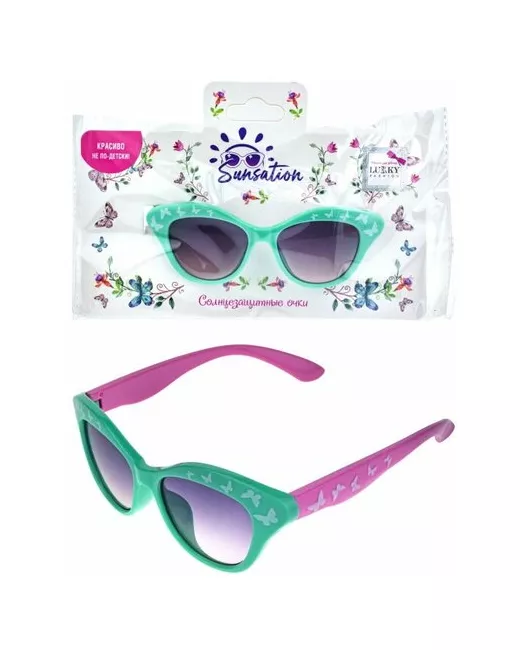 Lukky Солнцезащитные очки кошачий глаз оправа для розовый