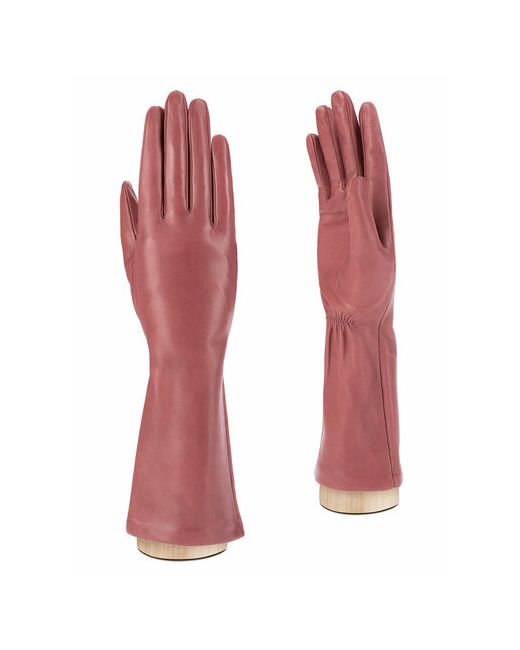 Eleganzza Перчатки демисезонные натуральная кожа подкладка размер 6.5 розовый