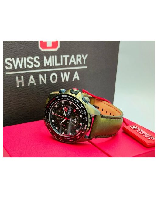 Swiss Military Hanowa Наручные часы Часы наручные Iguana SMWGC2102230. Кварцевый хронограф зеленый