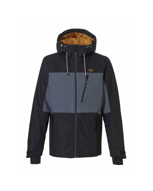 Rehall Куртка для сноубординга средней длины мембранная вентиляция водонепроницаемая воздухопроницаемая карманы внутренние карман ски-пасса размер S черный