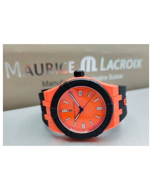 Maurice Lacroix Наручные часы Aikon черный оранжевый