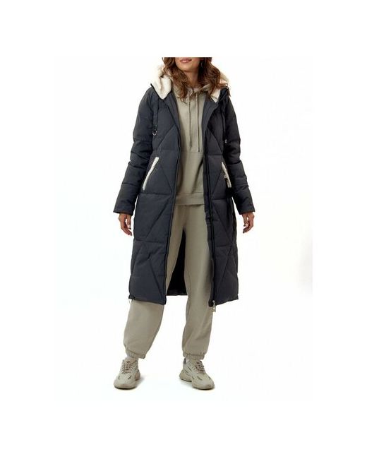 Mtforce Куртка зимняя средней длины силуэт прямой утепленная размер 4XL