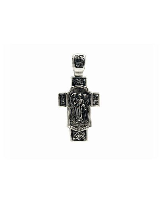 Малахит Православный нательный крест Распятие Христово Ангел Хранитель Serebromag