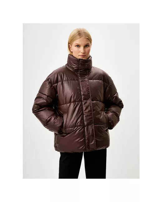 Sela Куртка демисезонная средней длины силуэт прямой стеганая подкладка карманы без капюшона утепленная размер M INT