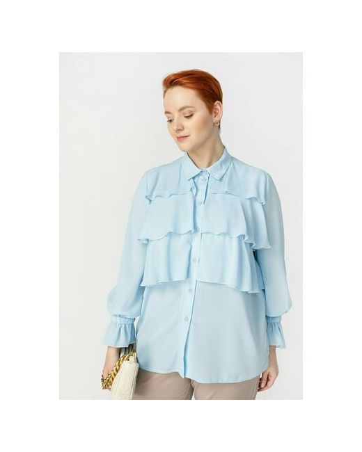 Bianka Modeno Блуза нарядный стиль длинный рукав размер 52