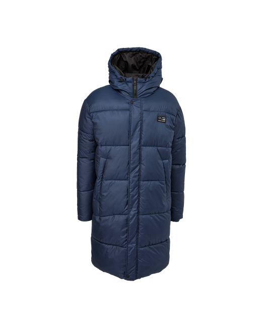 Q/S by s.Oliver Куртка демисезон/зима силуэт прямой капюшон карманы стеганая несъемный размер XL синий