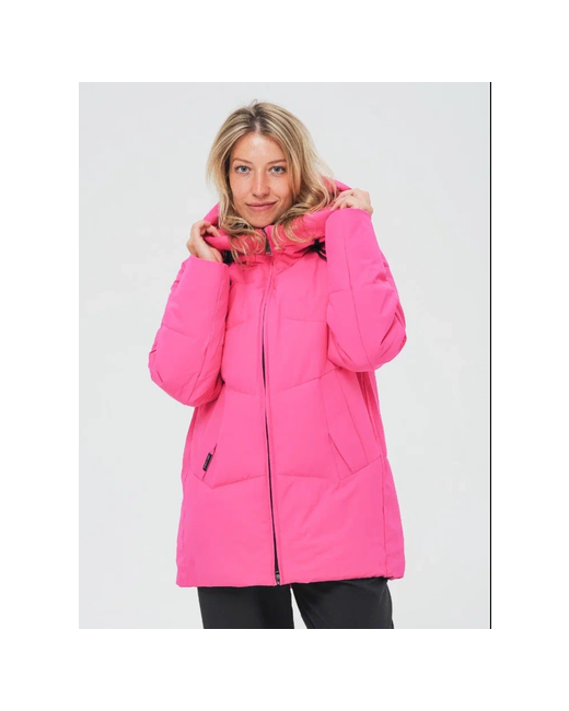 Annapurna Куртка демисезон/зима средней длины силуэт свободный карманы капюшон размер L