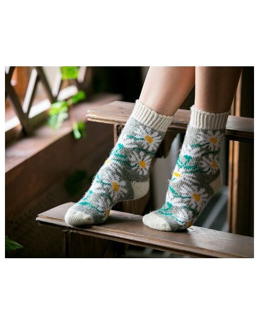 Бабушкины носки носки средние размер 35-37 мультиколор