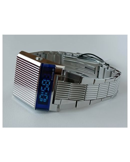 Bulova Наручные часы Computron 96C139 Silver Blue Dial Archive Series серебряный