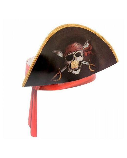 Happy Pirate Маска-ободок картонная пиратская Шляпа пирата