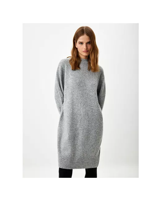 Sela Платье-свитер повседневное оверсайз до колена размер L INT