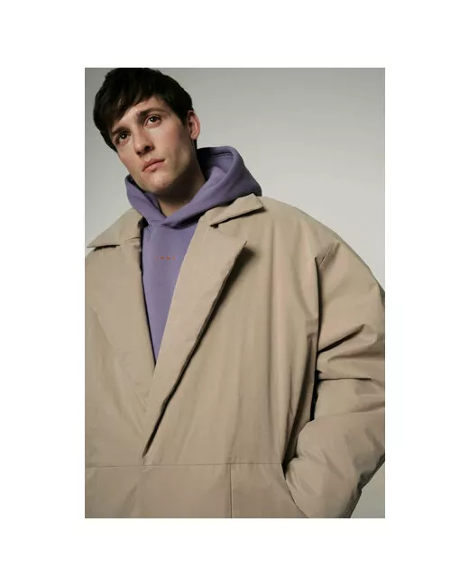 Znwr куртка-рубашка демисезон/зима оверсайз мембранная подкладка без капюшона карманы размер M