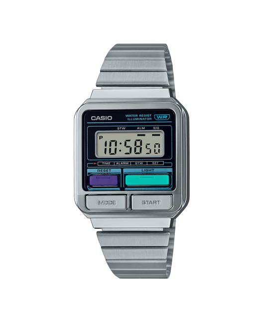 Casio Наручные часы A120WE-1A серебряный серый