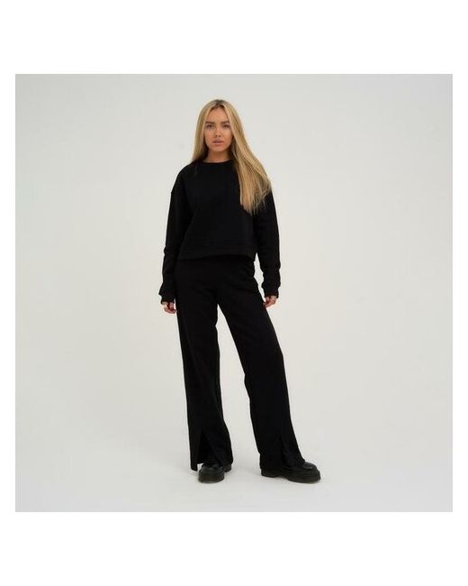 ProMarket Костюм джемпер и брюки повседневный стиль размер 44/46 черный