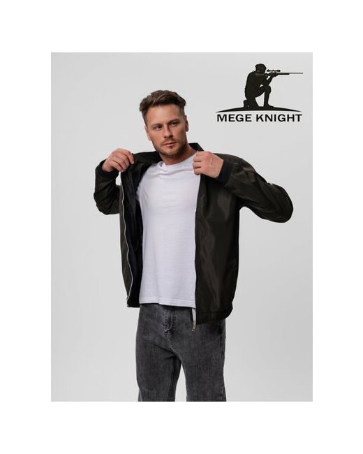 Mege Knight бомбер силуэт прямой быстросохнущая карманы внутренний карман утепленная размер XL