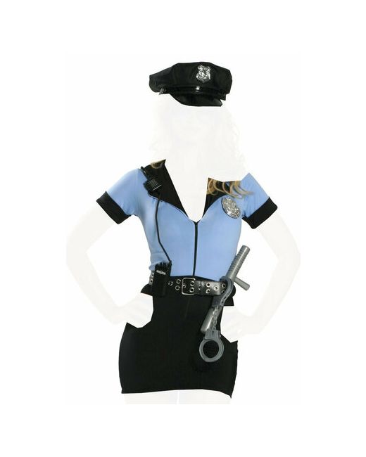 ChiMagNa Карнавальные костюмы и аксессуары для праздника Полицейский девушка из рекламы женский N8220 42-44рр S/M