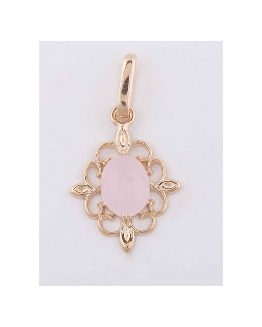 Lotus Jewelry Кулон с розовым кварцем Констанция