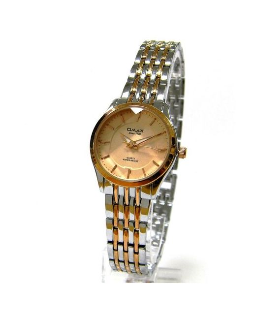 Omax Наручные часы Часы наручные на металлическом браслете серебряный розовый