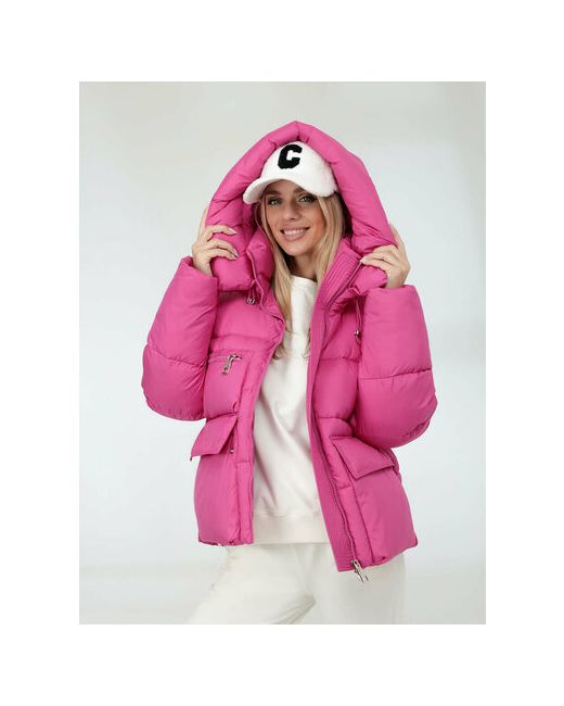 Vitacci Куртка демисезон/зима силуэт свободный размер 46-48 розовый