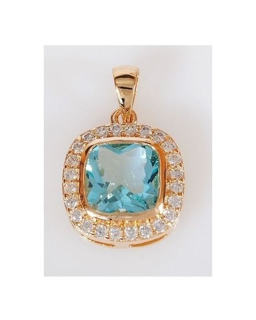 Lotus Jewelry Кулон с голубым фианитом Герцогиня