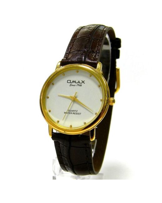 Omax Наручные часы на ремешке черный золотой
