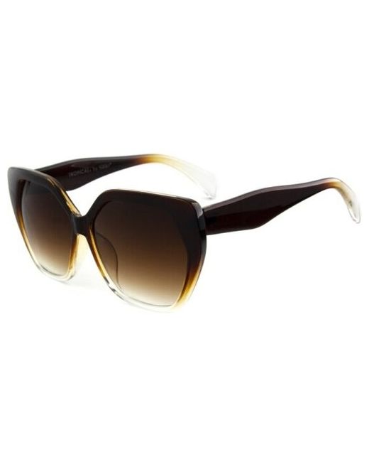 Tropical Солнцезащитные очки бабочка оправа с защитой от УФ градиентные для