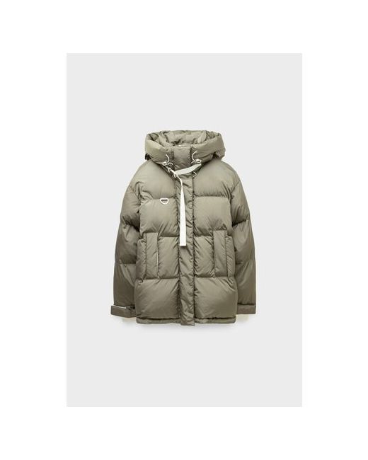 Shoreditch Ski Club Куртка демисезон/зима средней длины силуэт свободный карманы влагоотводящая капюшон размер 42 зеленый
