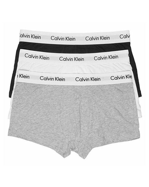 Calvin Klein Комплект трусов боксеры заниженная посадка размер L мультиколор 3 шт.