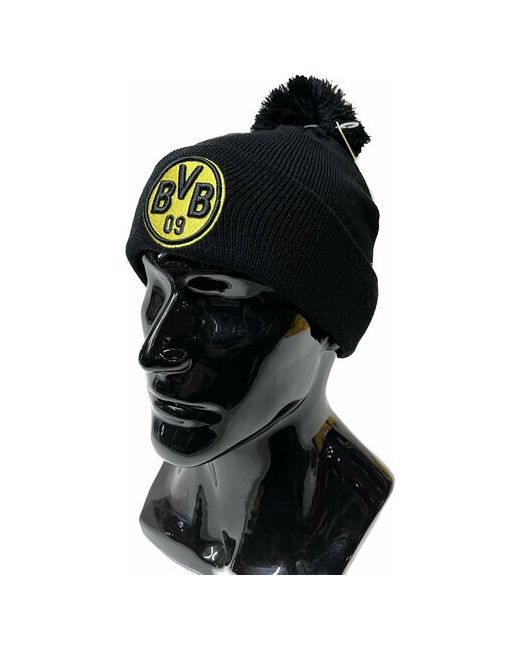 Borussia Dortmund Шапка бини демисезон/зима размер one черный