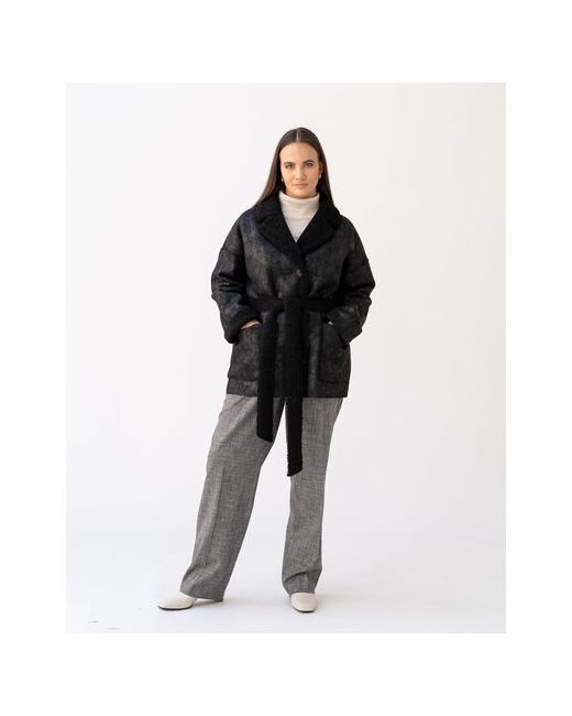 Modress куртка зимняя средней длины силуэт прямой карманы размер 56