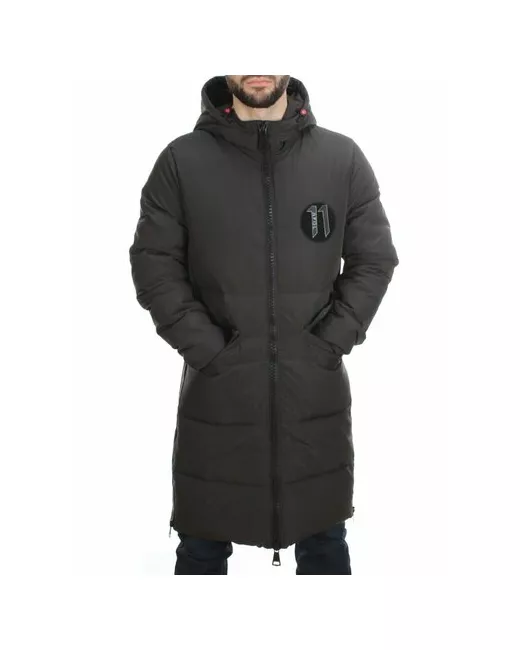 Не определен куртка зимняя силуэт прямой карманы подкладка внутренний карман стеганая грязеотталкивающая капюшон ветрозащитная размер 56