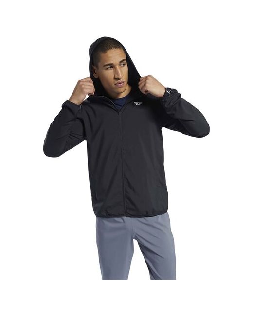 Reebok Куртка средней длины силуэт прямой карманы размер XL