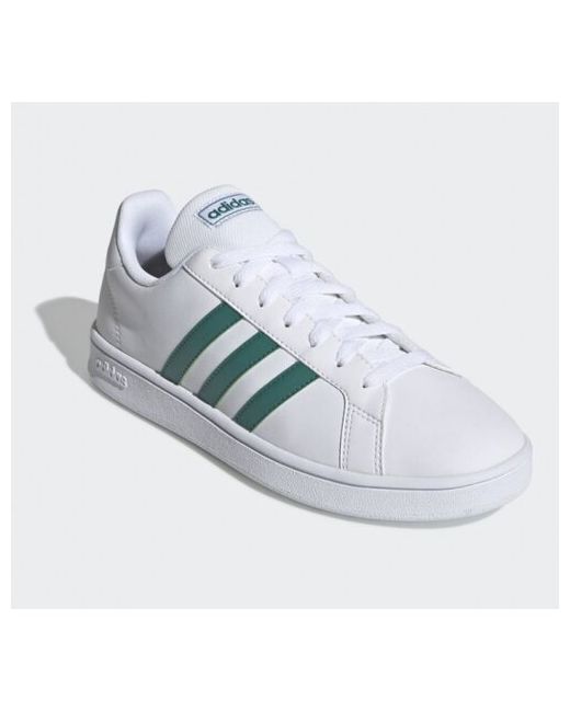 Adidas Кеды демисезон/лето повседневные размер 65 UK белый зеленый