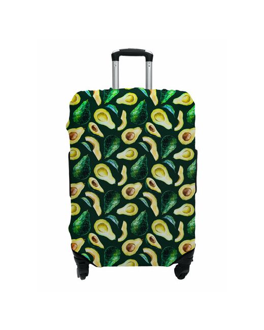 Marrengo Чехол для чемодана текстиль полиэстер износостойкий размер M зеленый