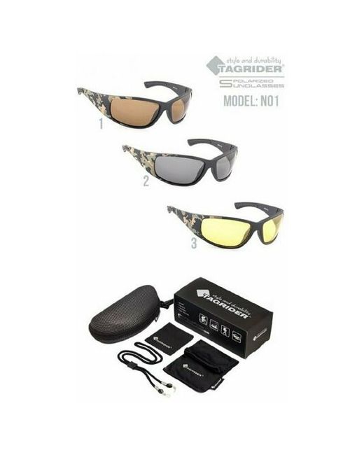 Tagrider Солнцезащитные очки оправа спортивные поляризационные для